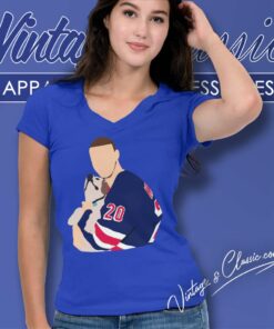 Nhl Chris Kreider Ny Rangers Hug Dog V Neck TShirt