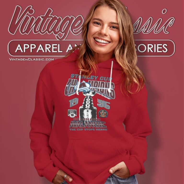 Nhl Colorado Avalanche Stanley Cup Champions 1996 Hoodie Nhl Colorado Avalanche Stanley Cup Champions 1996 Hoodie