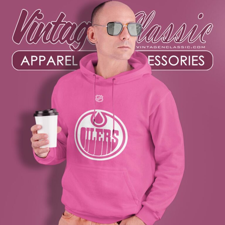 Nhl Edmonton Oilers Connor Mcdavid Pink Hoodie Nhl Edmonton Oilers Connor Mcdavid Pink Hoodie