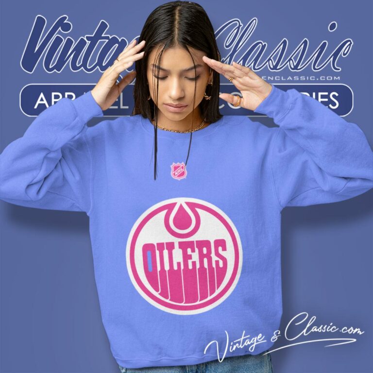 Nhl Edmonton Oilers Connor Mcdavid Pink Sweatshirt Nhl Edmonton Oilers Connor Mcdavid Pink Sweatshirt
