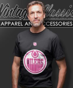 Nhl Edmonton Oilers Connor Mcdavid Pink T Shirt