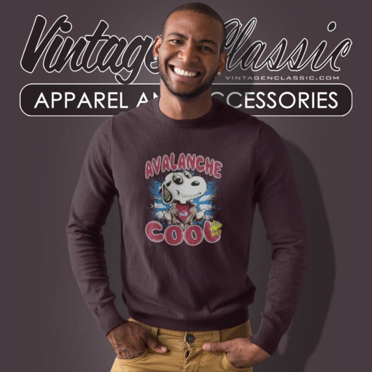 Nhl Hockey Colorado Avalanche Cool Snoopy Sweatshirt Nhl Hockey Colorado Avalanche Cool Snoopy Sweatshirt