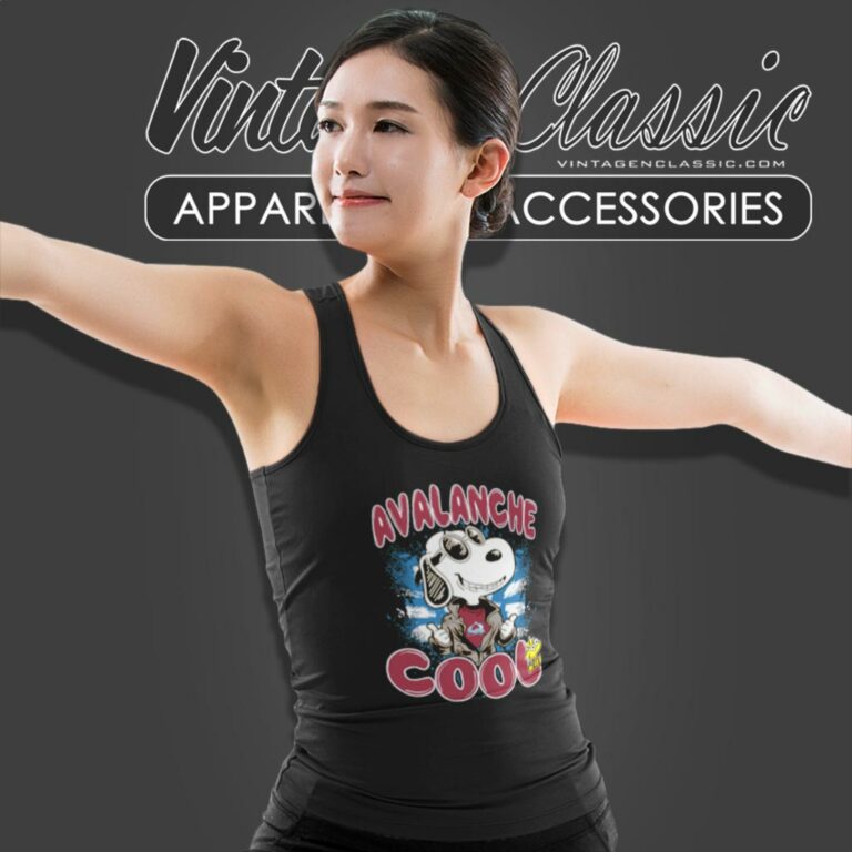 Nhl Hockey Colorado Avalanche Cool Snoopy Tank Top Racerback Nhl Hockey Colorado Avalanche Cool Snoopy Tank Top Racerback