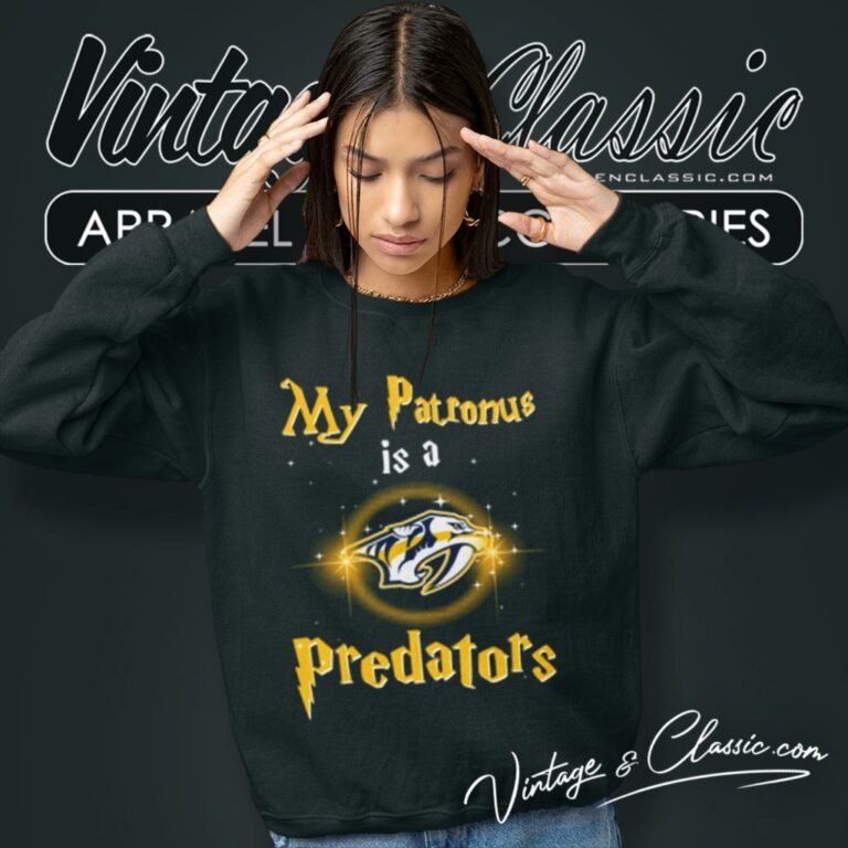 Nhl Hockey Harry Potter My Patronus Is A Nashville Predators Sweatshirt Nhl Hockey Harry Potter My Patronus Is A Nashville Predators Sweatshirt