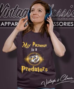 Nhl Hockey Harry Potter My Patronus Is A Nashville Predators Women T Shirt