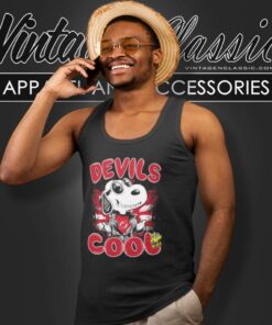 Nhl Hockey New Jersey Devils Cool Snoopy Tank Top Racerback