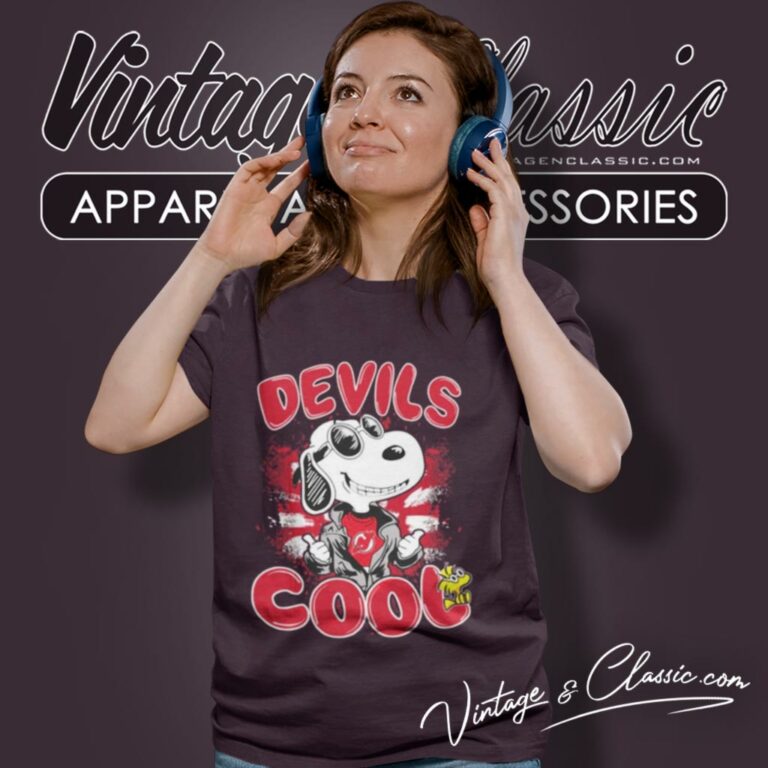 Nhl Hockey New Jersey Devils Cool Snoopy Women T Shirt Nhl Hockey New Jersey Devils Cool Snoopy Women T Shirt