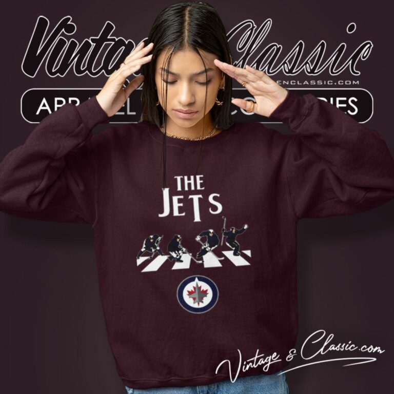 Nhl Hockey Winnipeg Jets The Beatles Rock Band Sweatshirt Nhl Hockey Winnipeg Jets The Beatles Rock Band Sweatshirt
