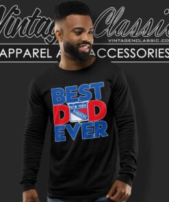 New York Rangers Best Dad Ever Shirt 5 Nhl New York Rangers Best Dad Ever Long Sleeve Tee