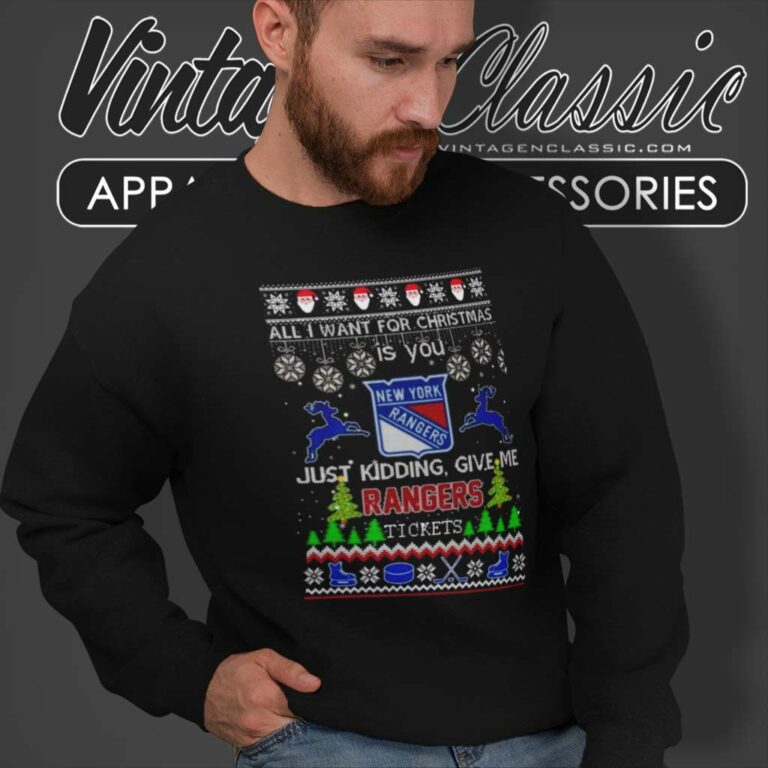 Nhl Ny Rangers All I Want For Christmas Is You Sweatshirt Nhl Ny Rangers All I Want For Christmas Is You Sweatshirt