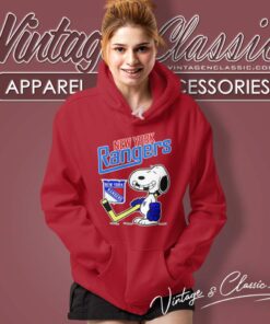 Nhl Snoopy New York Rangers Hoodie