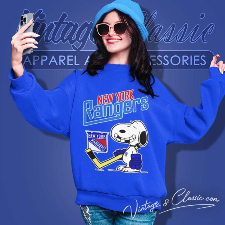 Nhl Snoopy New York Rangers Sweatshirt Nhl Snoopy New York Rangers Sweatshirt