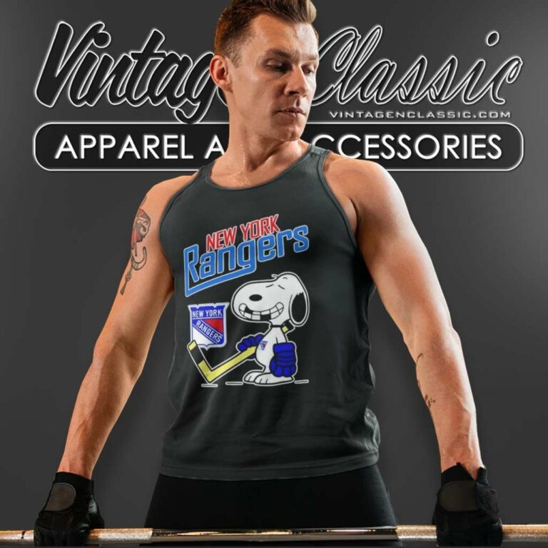 Nhl Snoopy New York Rangers Tank Top Racerback Nhl Snoopy New York Rangers Tank Top Racerback
