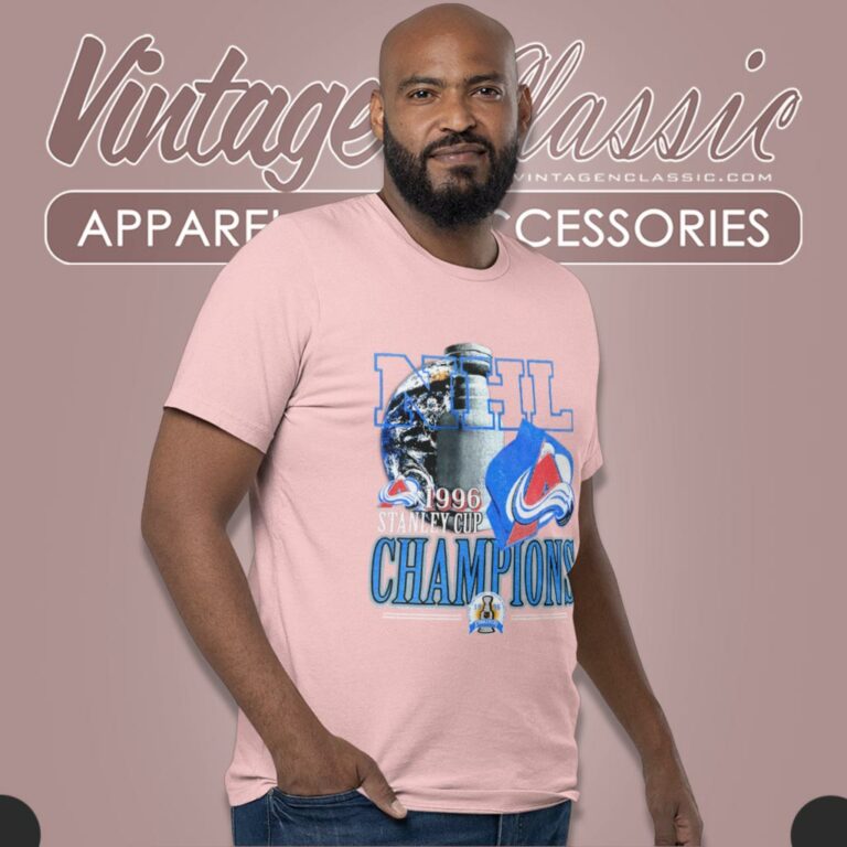 Nhl Stanley Cup Champions 1996 Colorado Avalanche Big Print T Shirt Nhl Stanley Cup Champions 1996 Colorado Avalanche Big Print T Shirt