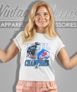 Nhl Stanley Cup Champions 1996 Colorado Avalanche Big Print Women T Shirt