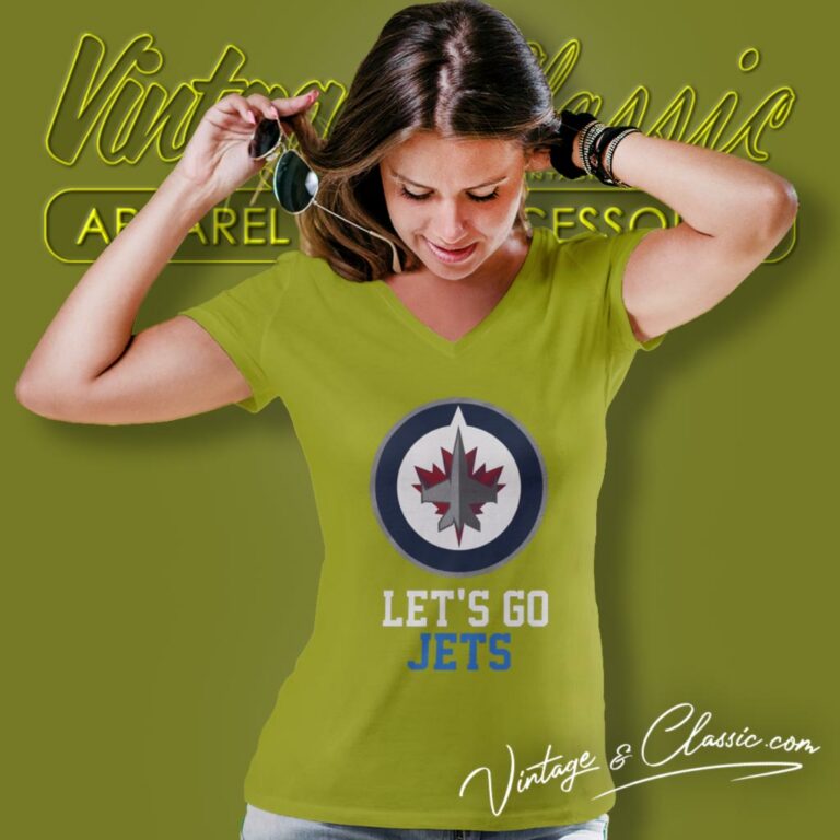 Nhl Winnipeg Jets V Neck TShirt Nhl Winnipeg Jets V Neck TShirt