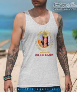 Nice Just A Girl Who Loves Billie Eilish Tank Top Racerback