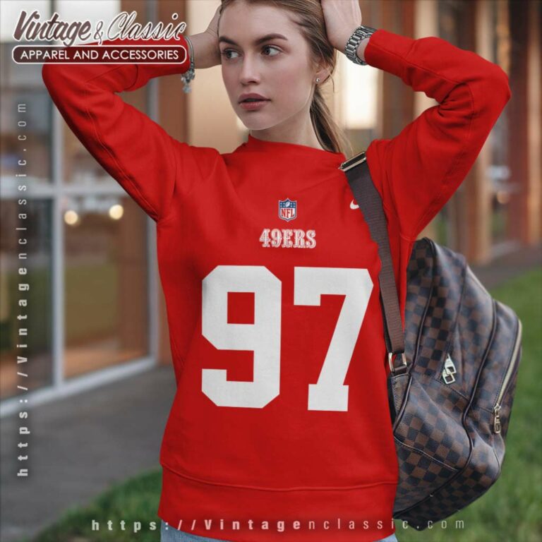 Nick Bosa 97 San Francisco 49ers Nfl Nike Logo Sweatshirt Nick Bosa 97 San Francisco 49ers Nfl Nike Logo Sweatshirt