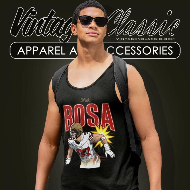 Nick Bosa San Francisco 49ers Tank Top Racerback Nick Bosa San Francisco 49ers Tank Top Racerback