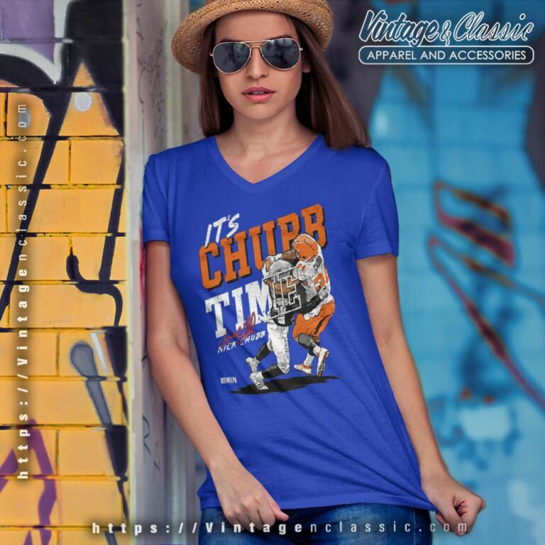 Nick Chubb Injury Shirt Nflpa Nick Chubb Chubb Time O Wht V Neck TShirt Nick Chubb Injury Shirt Nflpa Nick Chubb Chubb Time O Wht V Neck TShirt