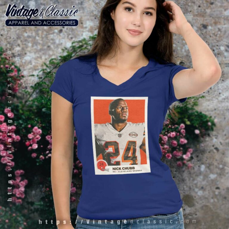 Nick Chubb Injury Shirt Rb Browns Suffering Gruesome Knee Injury Vs Steelers V Neck TShirt Nick Chubb Injury Shirt Rb Browns Suffering Gruesome Knee Injury Vs Steelers V Neck TShirt