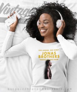 Nick Jonas Five Albums One Night Shirt, The Tour 2023 Tshirt 5 Nick Jonas Five Albums One Night Shirt The Tour 2023 Long Sleeve Tee