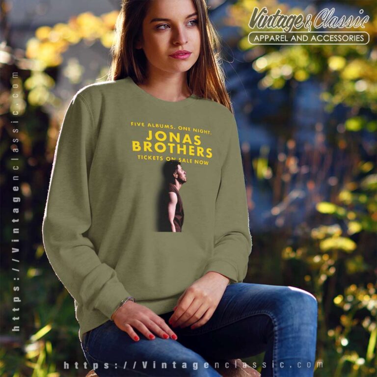 Nick Jonas Five Albums One Night Shirt The Tour 2023 Sweatshirt Nick Jonas Five Albums One Night Shirt The Tour 2023 Sweatshirt
