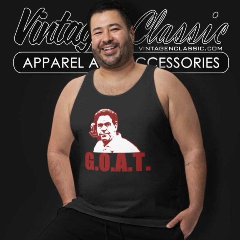 Nick Saban Alabama Coach Football Goat Greatest All Time Tank Top Racerback Nick Saban Alabama Coach Football Goat Greatest All Time Tank Top Racerback