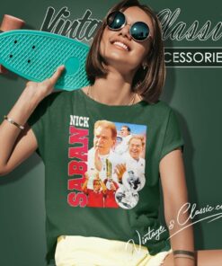 Nick Saban Alabama Crimson Tide Shirt 6 Nick Saban Alabama Crimson Tide Women T Shirt