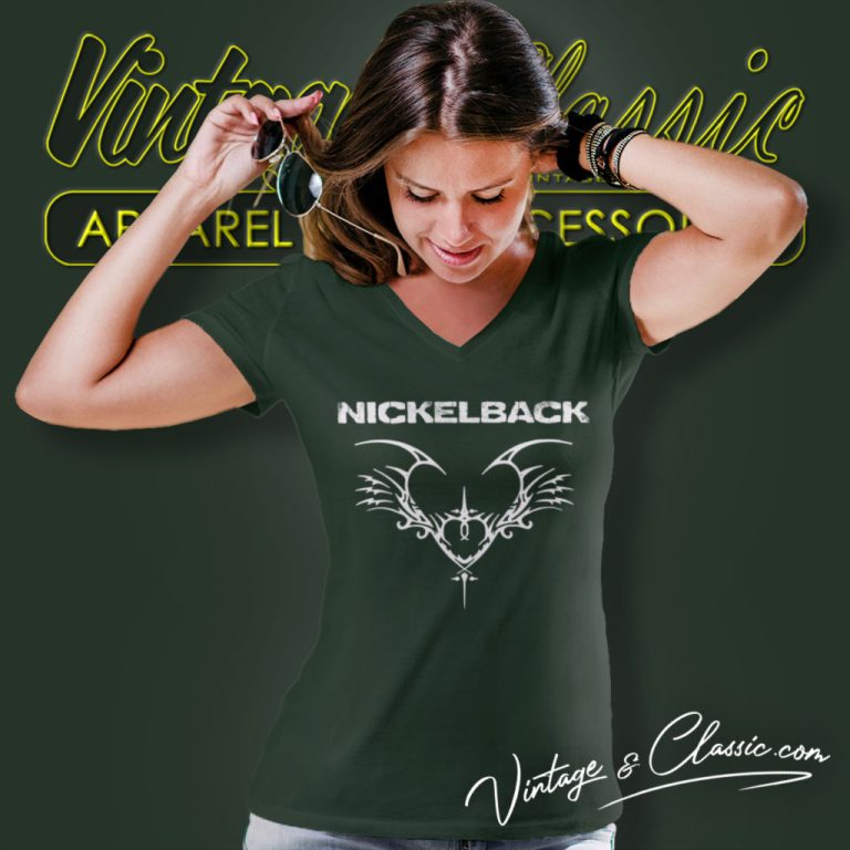 Nickelback Mask Tattoo V Neck TShirt Nickelback Mask Tattoo V Neck TShirt