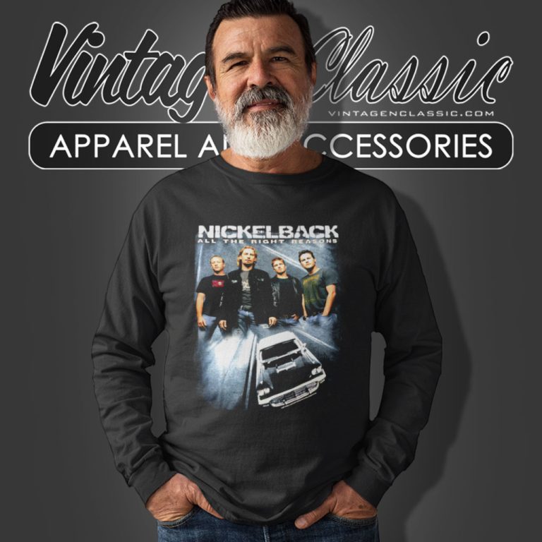 Nickelback Shirt All The Right Reasons Long Sleeve Tee Nickelback Shirt All The Right Reasons Long Sleeve Tee