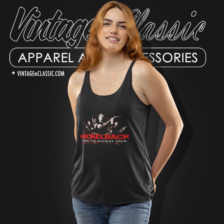 Nickelback Shirt Feed The Machine Tour Tank Top Racerback Nickelback Shirt Feed The Machine Tour Tank Top Racerback
