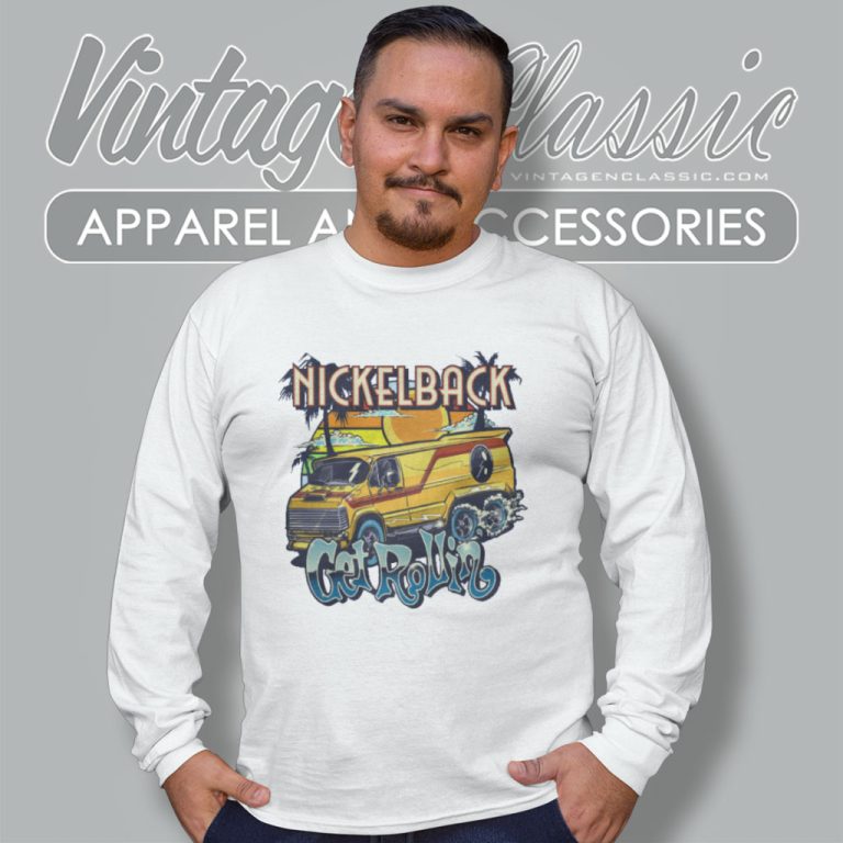 Nickelback Shirt Get Rollin Cover Long Sleeve Tee Nickelback Shirt Get Rollin Cover Long Sleeve Tee