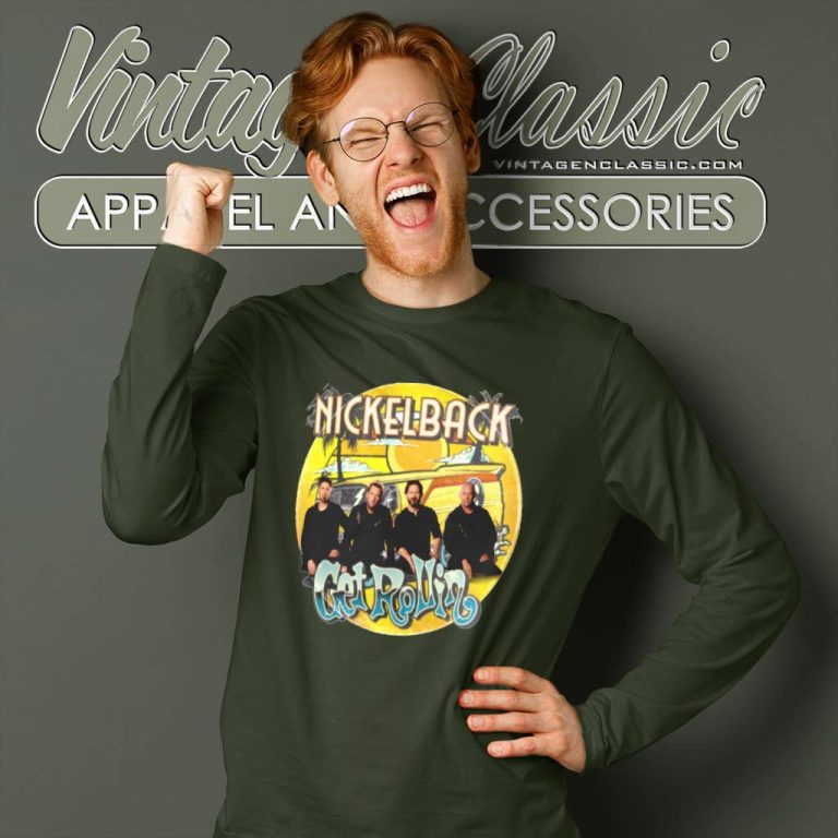 Nickelback Shirt Get Rollin Tour 2023 Long Sleeve Tee Nickelback Shirt Get Rollin Tour 2023 Long Sleeve Tee
