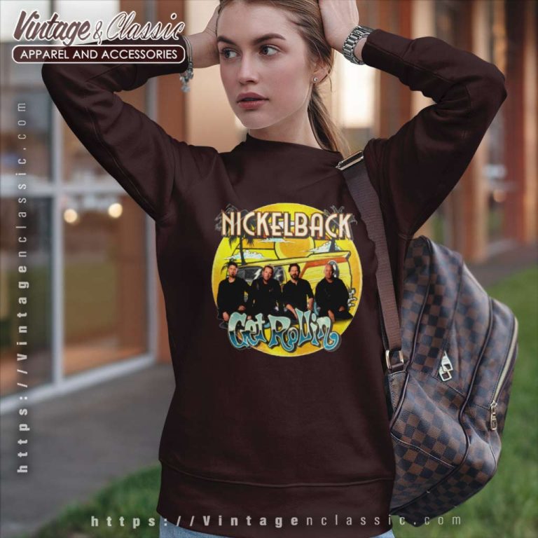 Nickelback Shirt Get Rollin Tour 2023 Sweatshirt Nickelback Shirt Get Rollin Tour 2023 Sweatshirt