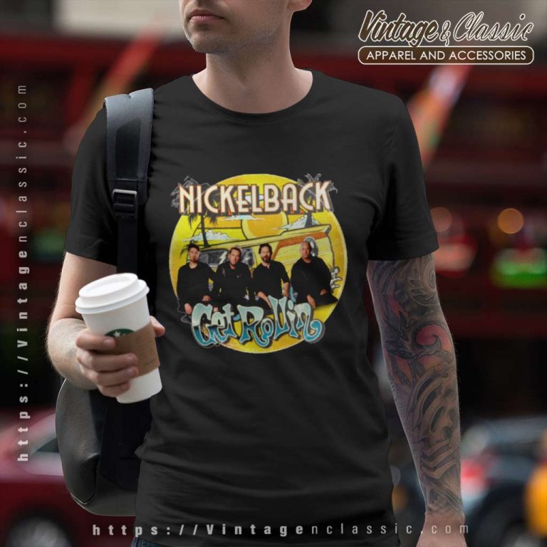 Nickelback Shirt Get Rollin Tour 2023 T Shirt Nickelback Shirt Get Rollin Tour 2023 T Shirt