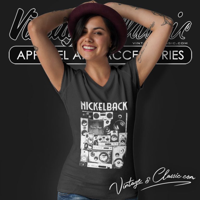 Nickelback Speaker Wall V Neck TShirt Nickelback Speaker Wall V Neck TShirt