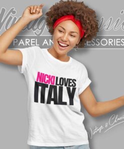 Nicki Loves Italy Shirt Pink Friday 2 Tour 2024 6 Nicki Loves Italy Shirt Pink Friday 2 Tour 2024 Women TShirt