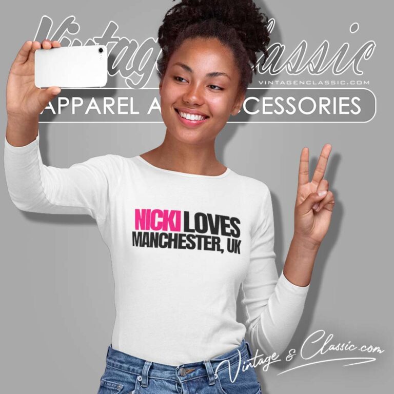 Nicki Loves Manchester Shirt Pink Friday 2 Tour 2024 Long Sleeve Tee Nicki Loves Manchester Shirt Pink Friday 2 Tour 2024 Long Sleeve Tee