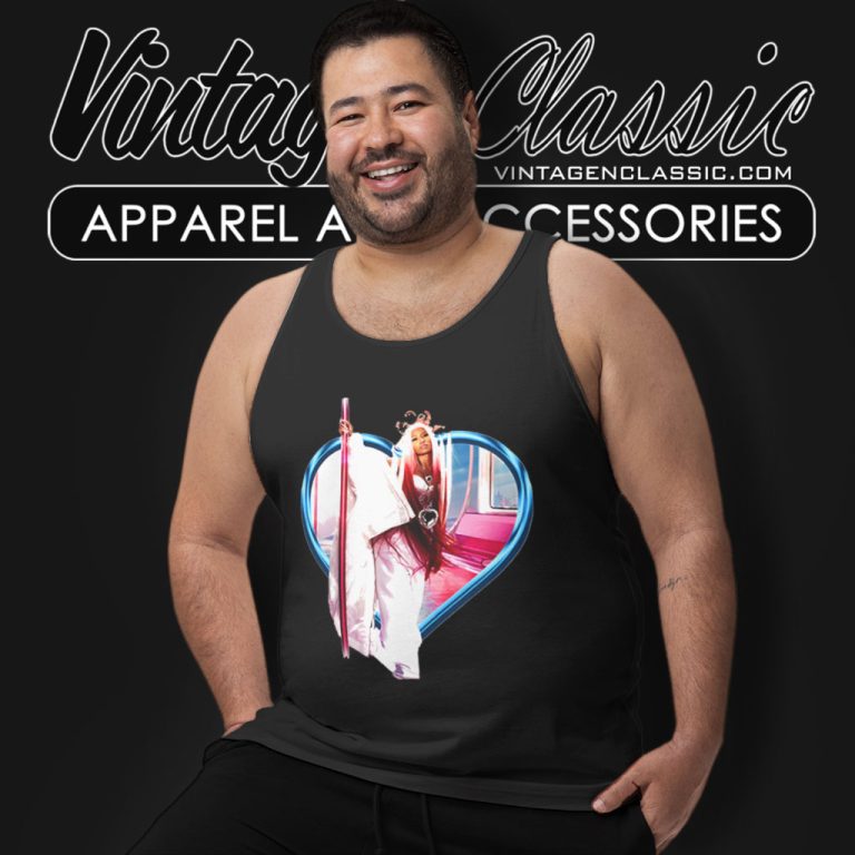 Nicki Minaj Heart Frame Pink Friday 2 Tank Top Racerback Nicki Minaj Heart Frame Pink Friday 2 Tank Top Racerback