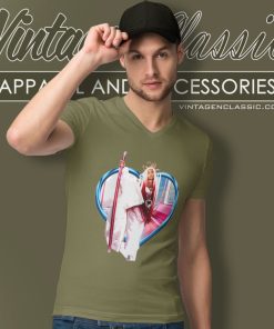 Nicki Minaj Heart Frame Pink Friday 2 V Neck TShirt