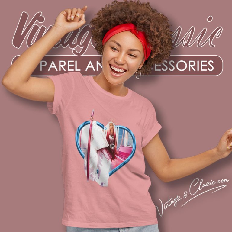 Nicki Minaj Heart Frame Pink Friday 2 Women T Shirt Nicki Minaj Heart Frame Pink Friday 2 Women T Shirt