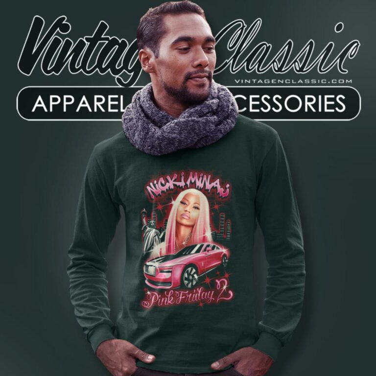 Nicki Minaj Pink Friday 2 Airbrush Long Sleeve Tee Nicki Minaj Pink Friday 2 Airbrush Long Sleeve Tee