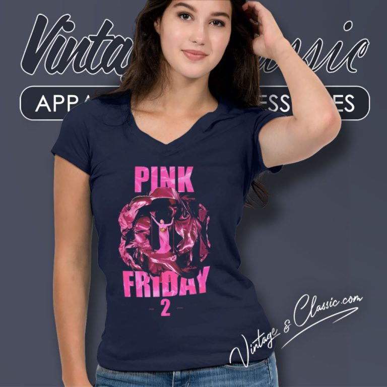 Nicki Minaj Pink Friday 2 V Neck TShirt Nicki Minaj Pink Friday 2 V Neck TShirt