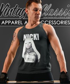 Nicki Minaj Pink Lips Portrait Tank Top Racerback