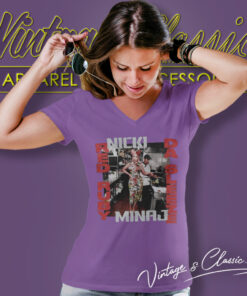 Nicki Minaj Red Ruby Da Sleeze Shirt 5 Nicki Minaj Red Ruby Da Sleeze V Neck TShirt