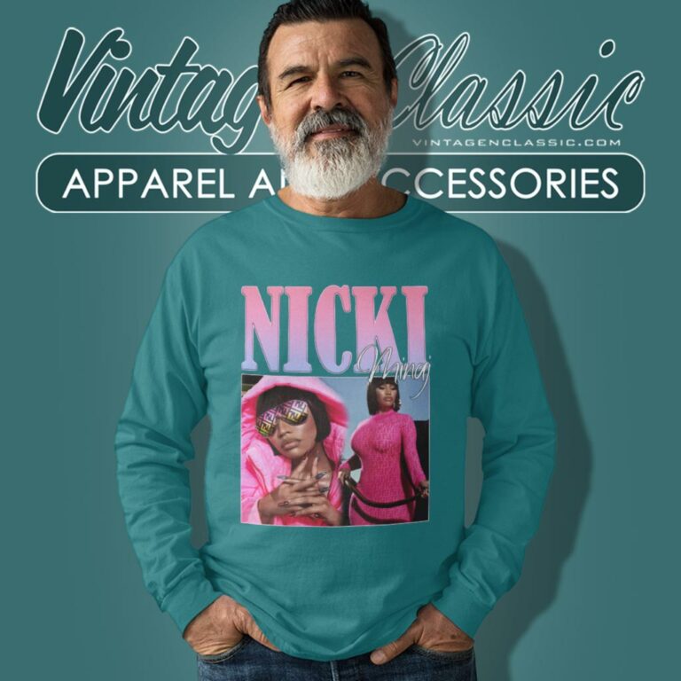 Nicki Minaj Shirt 90s Vintage Hip Hop Long Sleeve Tee Nicki Minaj Shirt 90s Vintage Hip Hop Long Sleeve Tee