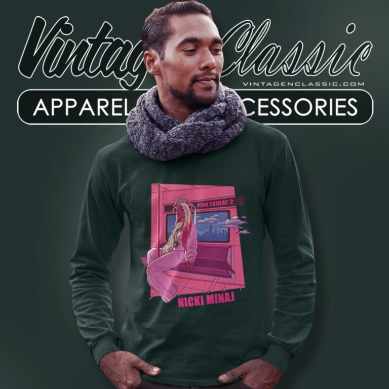 Nicki Minaj Shirt Merch Pink Friday 2 Lo Fi Cover Long Sleeve Tee Nicki Minaj Shirt Merch Pink Friday 2 Lo Fi Cover Long Sleeve Tee