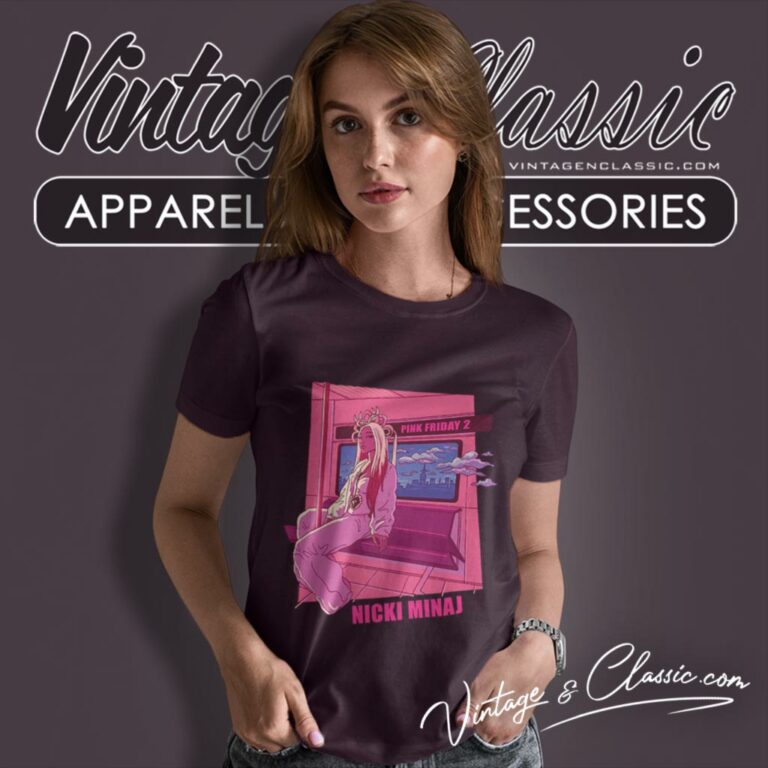 Nicki Minaj Shirt Merch Pink Friday 2 Lo Fi Cover Women T Shirt Nicki Minaj Shirt Merch Pink Friday 2 Lo Fi Cover Women T Shirt