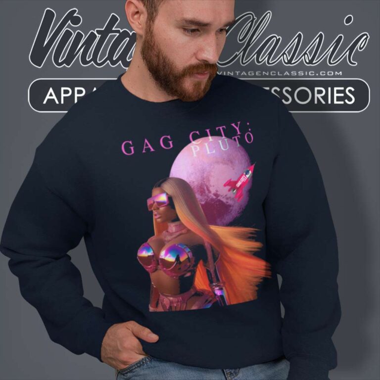 Nicki Minaj Shirt Pink Friday 2 Gag City Pluto Sweatshirt Nicki Minaj Shirt Pink Friday 2 Gag City Pluto Sweatshirt